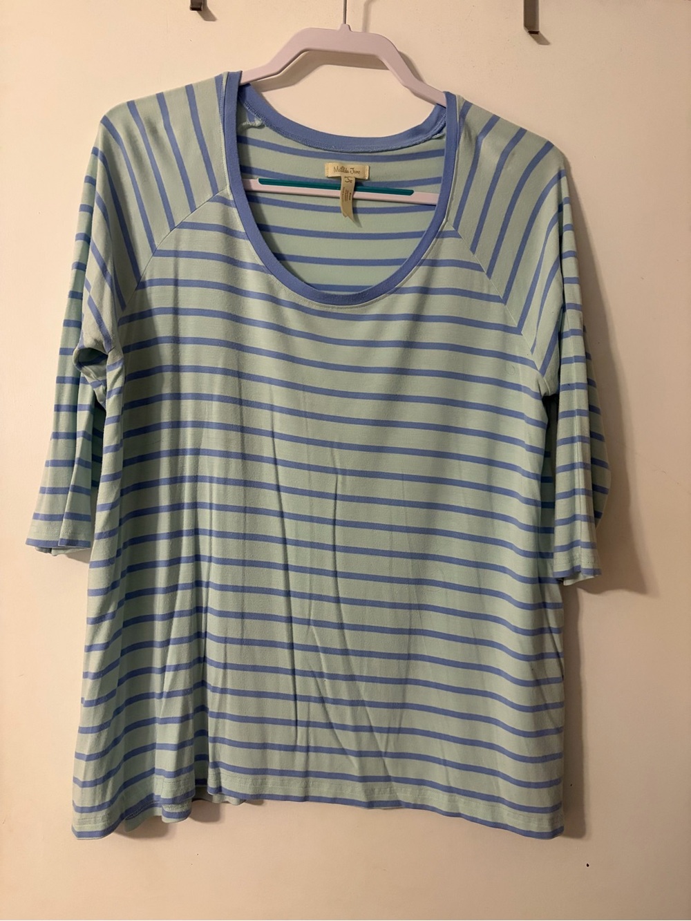 Matilda Jane Light Blue & Blue Stripe Scoop Neck Tee